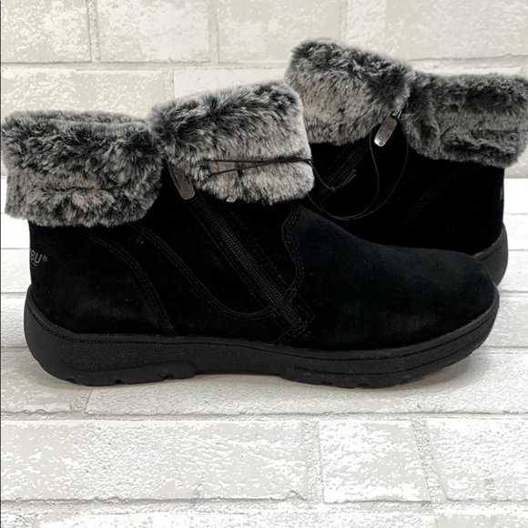 Khombu Jessica All Weather Boots Suede Leather 10 - Picture 5 of 12
